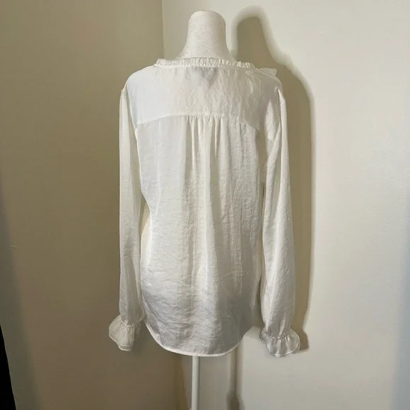 Paige Silk Elegant White Blouse - Picture 3 of 4